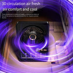 Ventilatore elettrico 2 in 1 per la casa, lampada antizanzare, ventilatore digitale a LED da tavolo., Plug-in Black, Plug-in White, 3000mAh Black, 3000mAh White