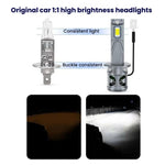 2 lampadine mini LED per fari auto con ventola di raffreddamento e collegamento diretto