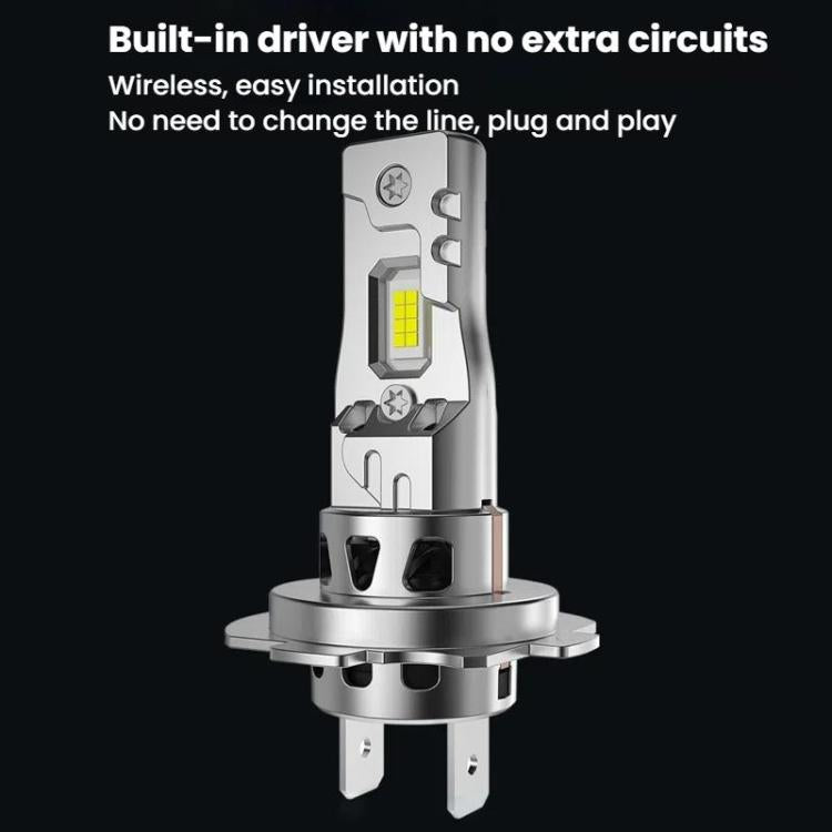 2 fari a LED integrati mini plug-in da 6000K per auto, H7