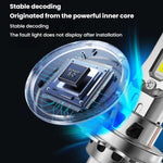 2 fari a LED integrati mini plug-in da 6000K per auto, H7