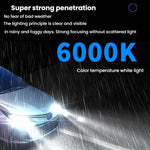 2 fari a LED integrati mini plug-in da 6000K per auto, H7