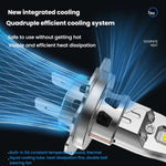 2 fari a LED integrati mini plug-in da 6000K per auto, H7