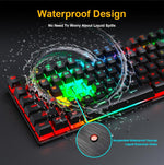 Wired Hovering Illuminated Gaming Keyboard Mouse Headset Set, GK-490