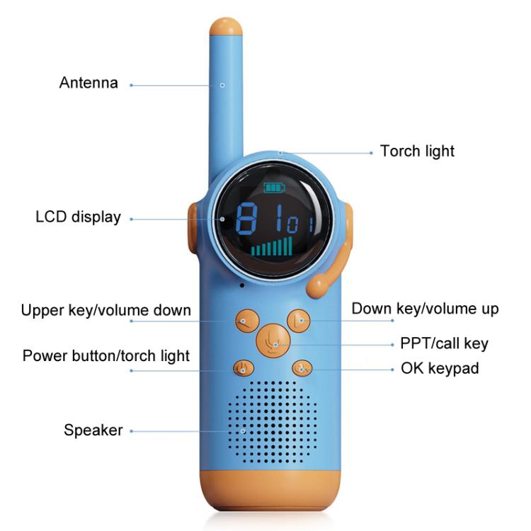 Walkie Talkie Wireless per Bambini D22 1 Coppia