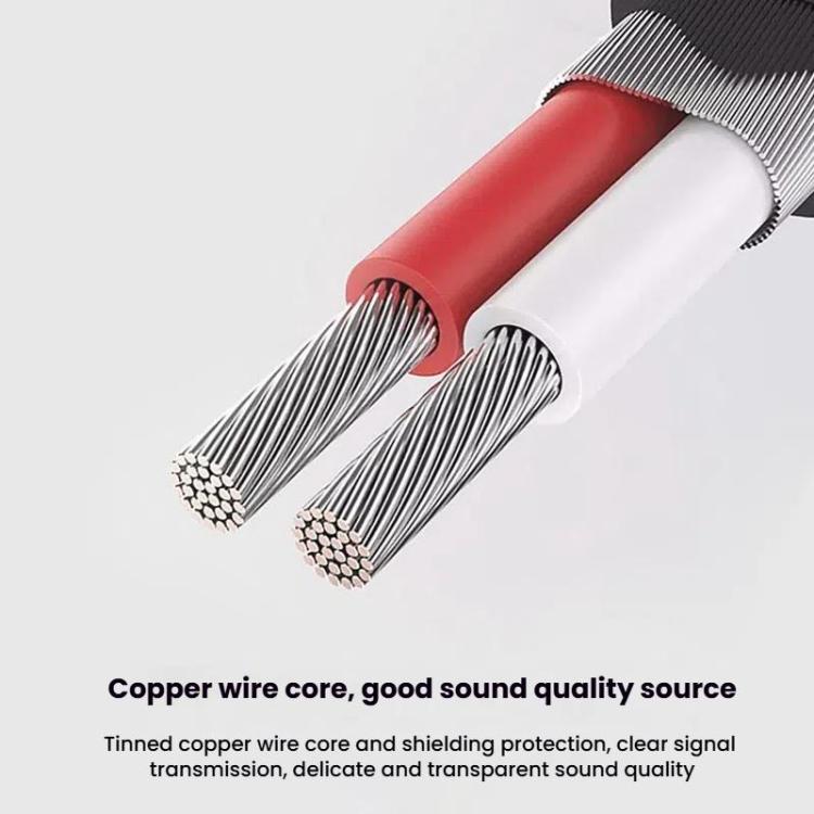 VEGGIEG 3.5mm 3.5 To 2RCA Audio Cable Cell Phone Computer Speaker Connection Cable, 1m, 1.5m, 2m, 3m, 5m, 8m, 10m, 15m, 20m