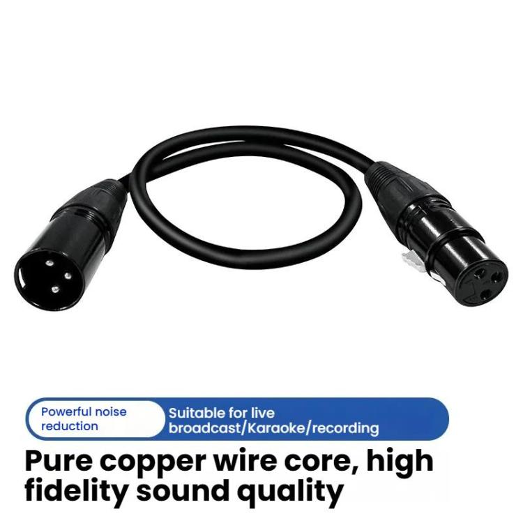 Cavo per microfono stereo VEGGIEG da maschio a femmina, amplificatore XLR bilanciato in rame, cavo audio Cannon, 0.3m, 0.5m, 1m, 1.5m, 2m, 3m, 5m, 8m, 10m, 15m, 20m