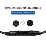 Cavo per microfono stereo VEGGIEG da maschio a femmina, amplificatore XLR bilanciato in rame, cavo audio Cannon, 0.3m, 0.5m, 1m, 1.5m, 2m, 3m, 5m, 8m, 10m, 15m, 20m