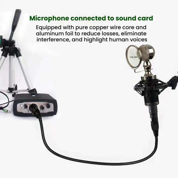 Cavo per microfono stereo VEGGIEG da maschio a femmina, amplificatore XLR bilanciato in rame, cavo audio Cannon, 0.3m, 0.5m, 1m, 1.5m, 2m, 3m, 5m, 8m, 10m, 15m, 20m