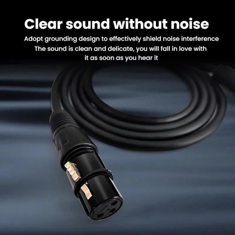 Cavo per microfono stereo VEGGIEG da maschio a femmina, amplificatore XLR bilanciato in rame, cavo audio Cannon, 0.3m, 0.5m, 1m, 1.5m, 2m, 3m, 5m, 8m, 10m, 15m, 20m