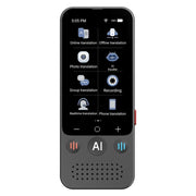 Dispositivo di traduzione automatica multilingue con intelligenza artificiale e schermo da 3,1 pollici, 139 lingue online/17 offline, traduzione in tempo reale di voce, foto e testo., Z15W