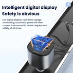 Adattatore USB multifunzione per accendisigari auto, compatibile con Bluetooth PD e ricarica rapida.