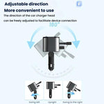 Adattatore USB multifunzione per accendisigari auto, compatibile con Bluetooth PD e ricarica rapida.