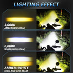 Faro moto impermeabile Demon Eye 40W con interruttore cablato