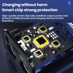 Caricabatterie da auto USB retrattile da 120 W con ricarica rapida da 1 a 2 e spina per accendisigari.