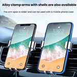 Supporto per telefono da auto girevole a 360 gradi con clip per bocchetta dell'aria., Gray Eagle Beak Clip, Silver Eagle Beak Clip, Gold Eagle Beak Clip, Gray Straight Clip, Silver Straight Clip, Gold Straight Clip