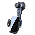 Supporto per telefono da auto con ricarica wireless a induzione da 15 W, da agganciare alla presa d'aria., Black, Black + Long Hook Clip, Black + Car Charger Head, White + Car Charger Head