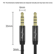 Cavo audio AUX 3.5mm maschio-maschio 1-3 metri