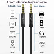 Cavo audio AUX 3.5mm maschio-maschio 1-3 metri