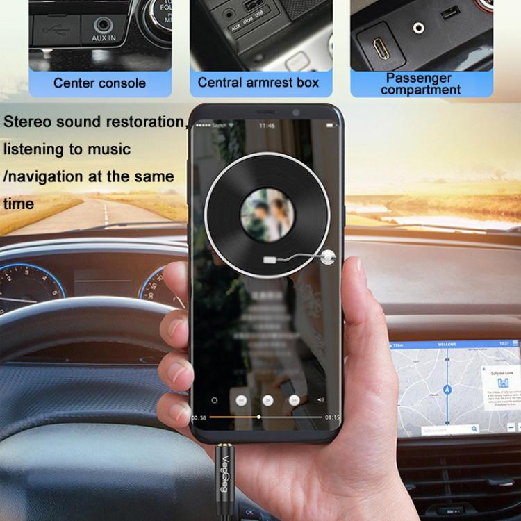Cavo audio ausiliario VegGieg da 3,5 mm maschio-maschio per telefono, computer, auto, auricolari e connessione audio., 1m, 2m, 3m