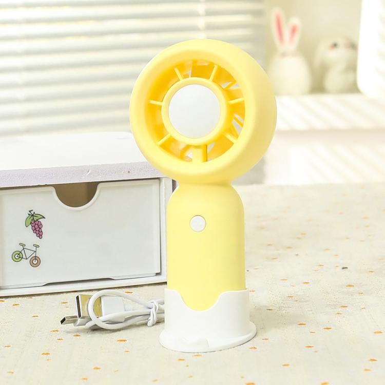 Ventilatore portatile ricaricabile per campeggio all'aperto con base di supporto per telefono