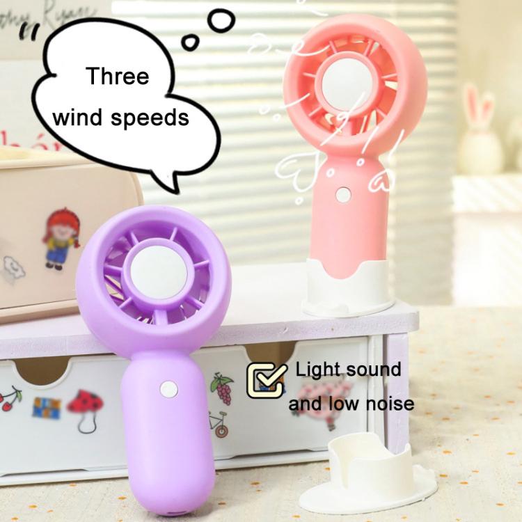 Ventilatore portatile ricaricabile per campeggio all'aperto con base di supporto per telefono