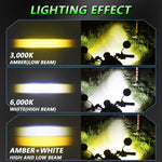 Faro LED impermeabile 40W verde con interruttore cablato