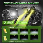 Faro LED impermeabile 40W verde con interruttore cablato