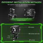 Faro LED impermeabile 40W verde con interruttore cablato