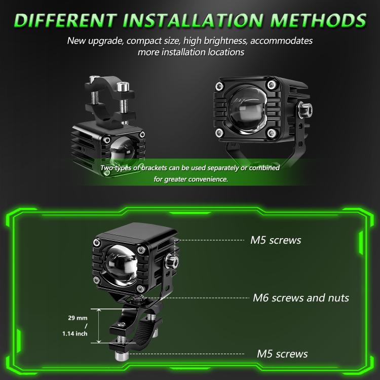 Faro LED impermeabile 40W verde con interruttore cablato