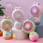 Ventilatore portatile ricaricabile coniglietto per bambini