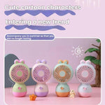 Ventilatore portatile ricaricabile coniglietto per bambini