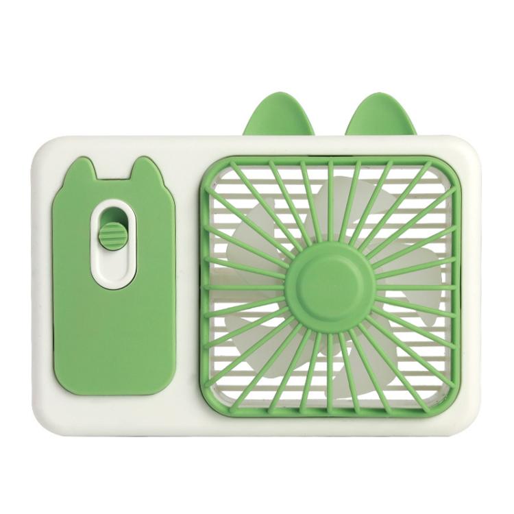 Ventilatore portatile ricaricabile di grandi dimensioni con supporto, a forma di gattino dei cartoni animati, ideale per scattare foto, con supporto, perfetto per la scrivania.