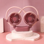 Mini ventilatore da collo pieghevole USB ricaricabile
