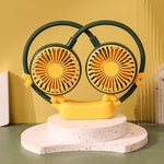 Mini ventilatore da collo pieghevole USB ricaricabile