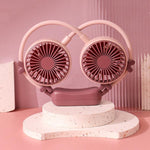 Mini ventilatore da collo pieghevole USB ricaricabile
