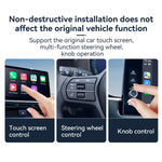 Autoradio cablata a doppia porta CarPlay/Android 2 in 1 convertibile in box wireless, CarPlay/Android 2 in 1