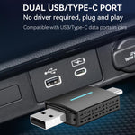 Autoradio cablata a doppia porta CarPlay/Android 2 in 1 convertibile in box wireless, CarPlay/Android 2 in 1
