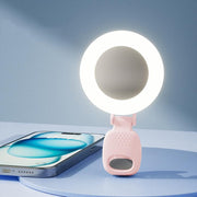 Anello luminoso selfie con specchio ricaricabile portatile