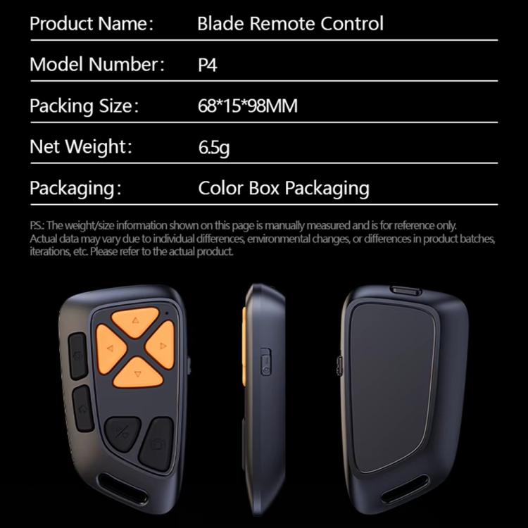 Telecomando wireless Bluetooth per smartphone, otturatore della fotocamera, girapagine per ebook, video brevi di TikTok, Mi piace