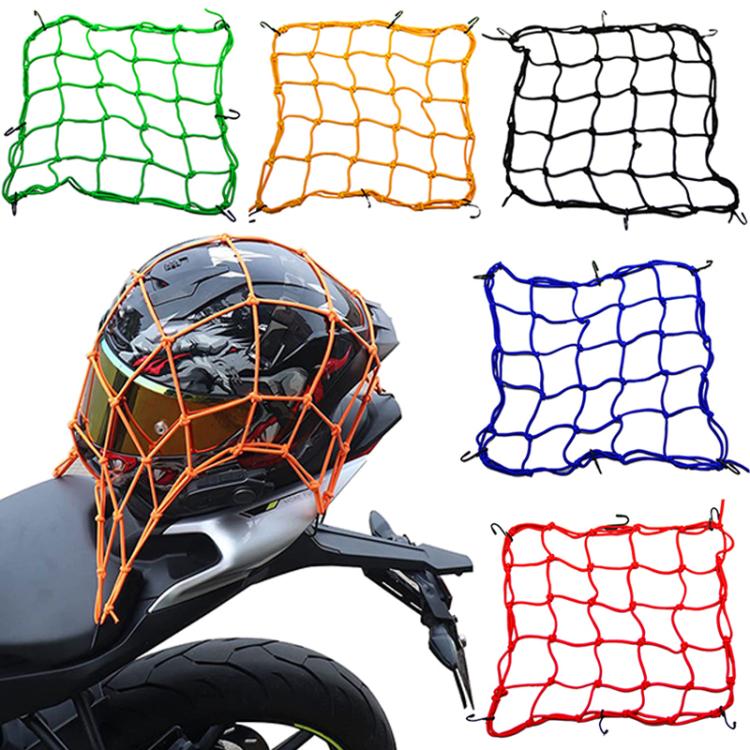 Borsa a rete per serbatoio di carburante di moto e scooter, con 6 ganci e cinghia elastica espandibile.