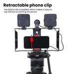 Kit video smartphone con luce LED e microfono integrato