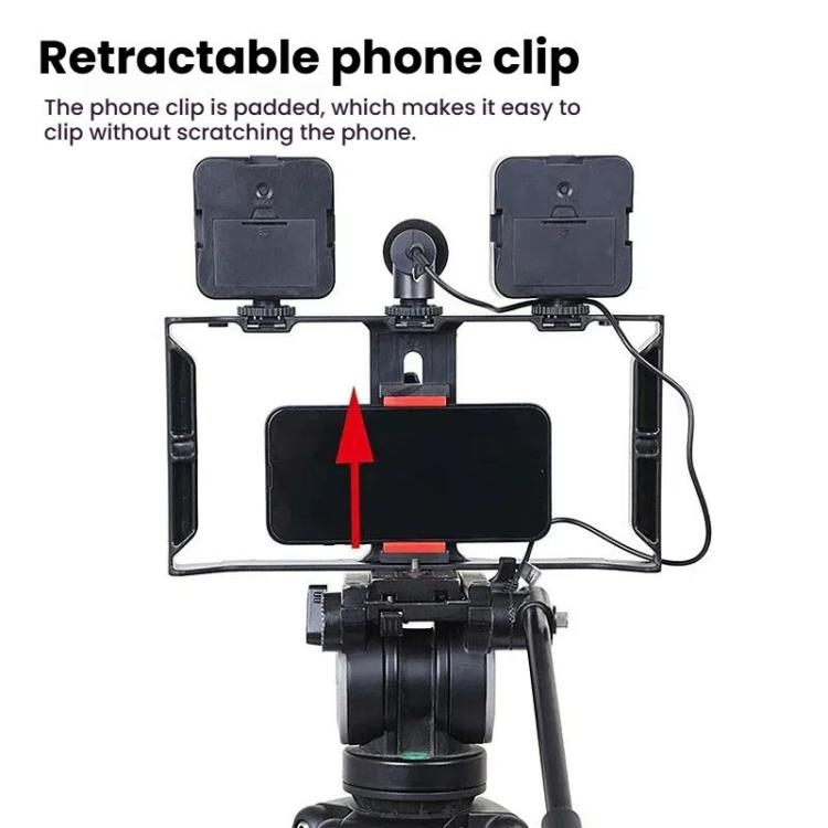 Kit video smartphone con luce LED e microfono integrato