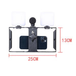 Kit video smartphone con luce LED e microfono integrato