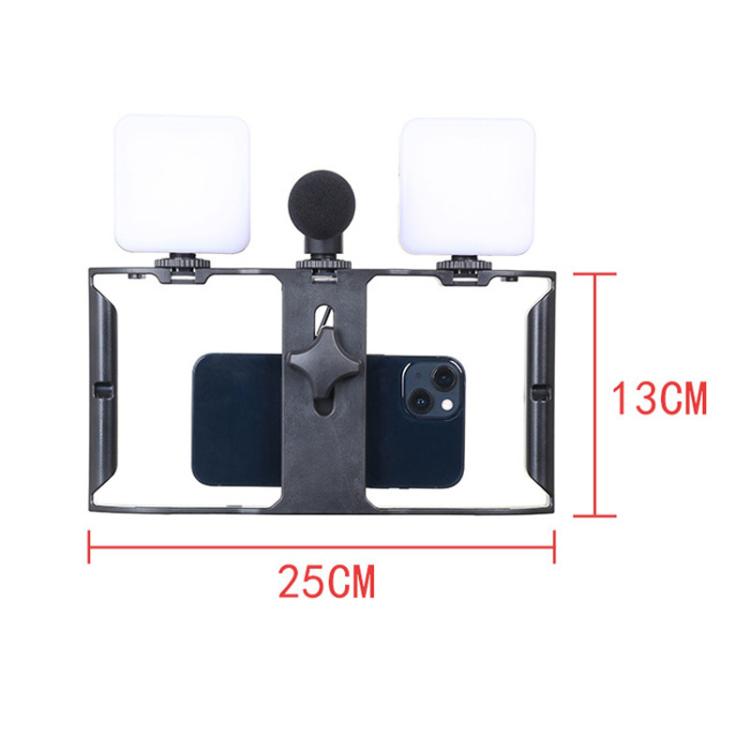 Kit video smartphone con luce LED e microfono integrato