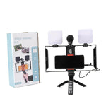 Kit video smartphone con luce LED e microfono integrato