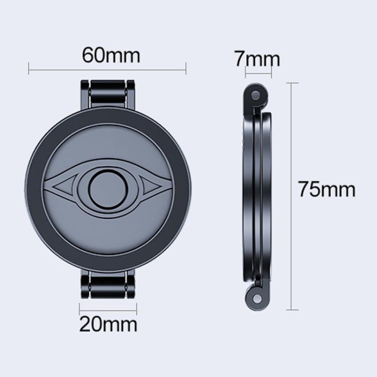 Supporto per telefono multifunzionale girevole a 360 gradi su 3 assi, magnetico, pieghevole, per navigatore auto., D61