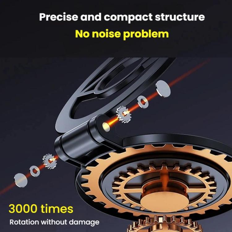 Supporto per telefono multifunzionale girevole a 360 gradi su 3 assi, magnetico, pieghevole, per navigatore auto., D61