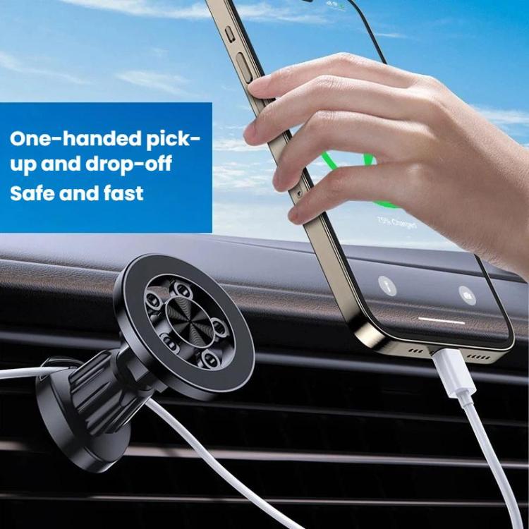 Supporto magnetico stabile e anti-vibrazione per telefono da appendere alla bocchetta dell'aria dell'auto., FG-05