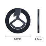 Supporto per telefono con clip ad anello magnetico, supporto da scrivania in metallo multifunzionale per pigri.