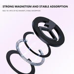 Supporto per telefono con clip ad anello magnetico, supporto da scrivania in metallo multifunzionale per pigri.
